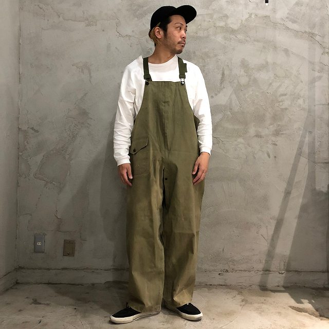 米軍 実物 N-2 デッキ レイン オーバーオール 1950s〜 US NAVY N-2