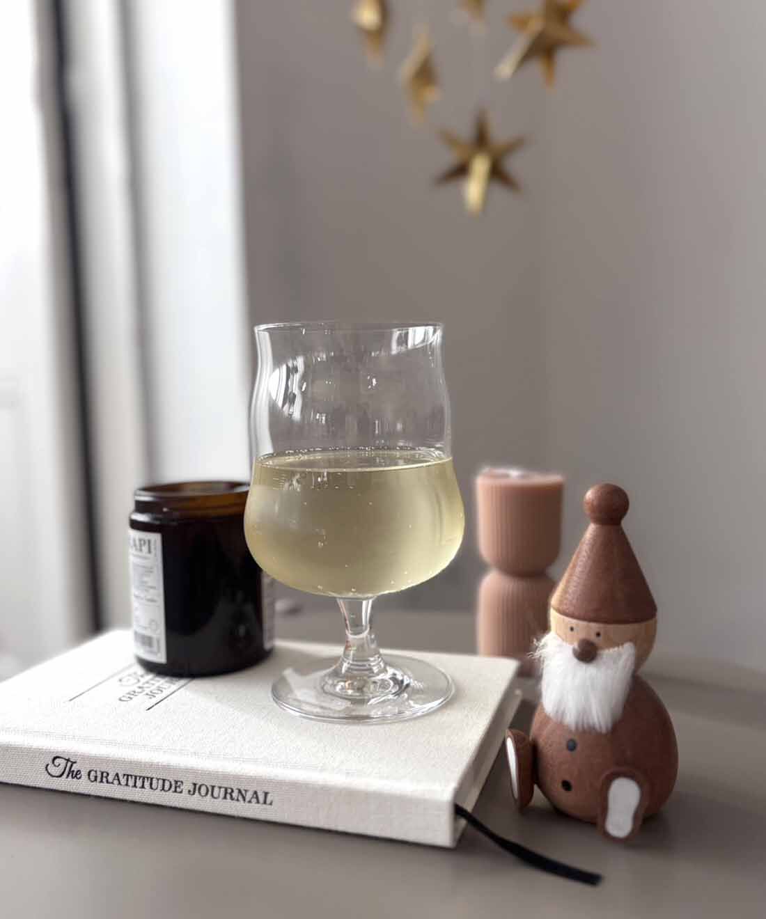 珍品ホルムガード(デンマーク工房)ネックワイングラス～革ストラップ