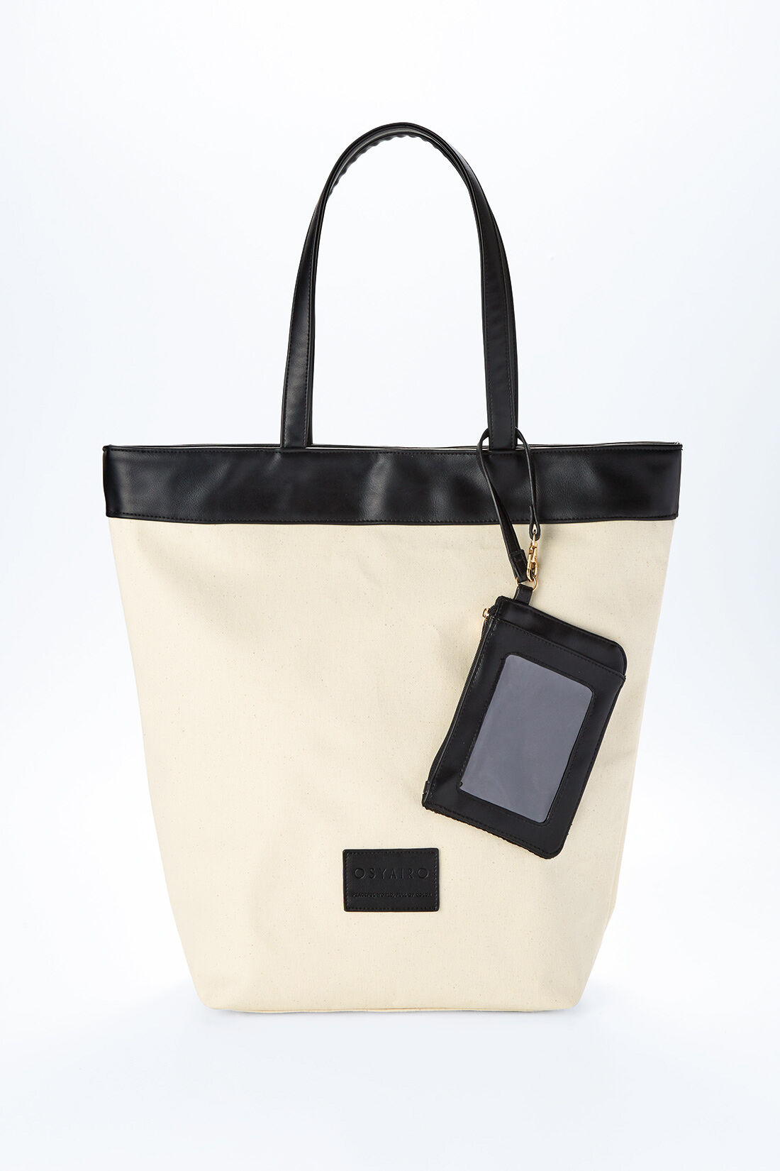 OSYAIRO 自立して便利！ 推しが入るポーチ付き バイカラーうちわバッグ