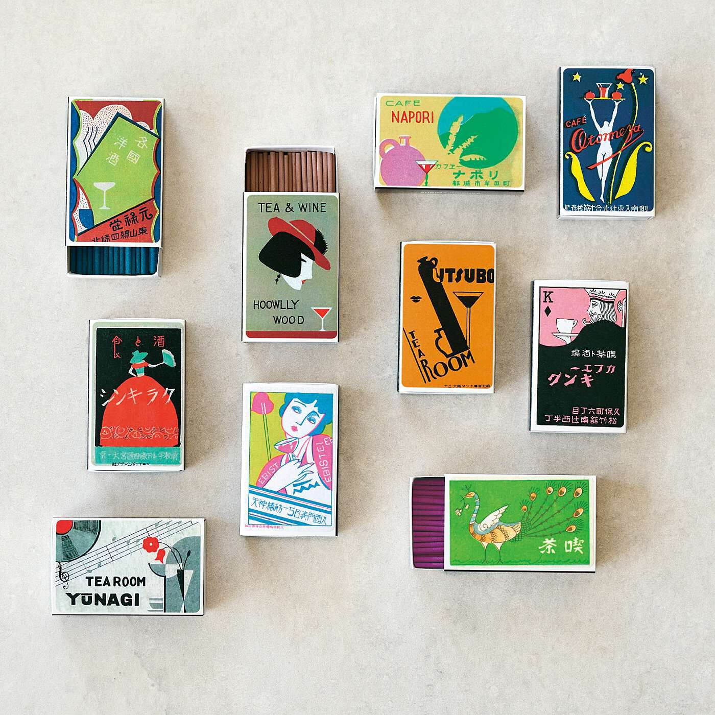 マッチラベル☆コレクション 約300種類 レトロなデザインのマッチ箱