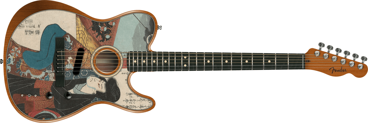 Fender® Acoustasonic Telecaster Kuniyoshi Collection