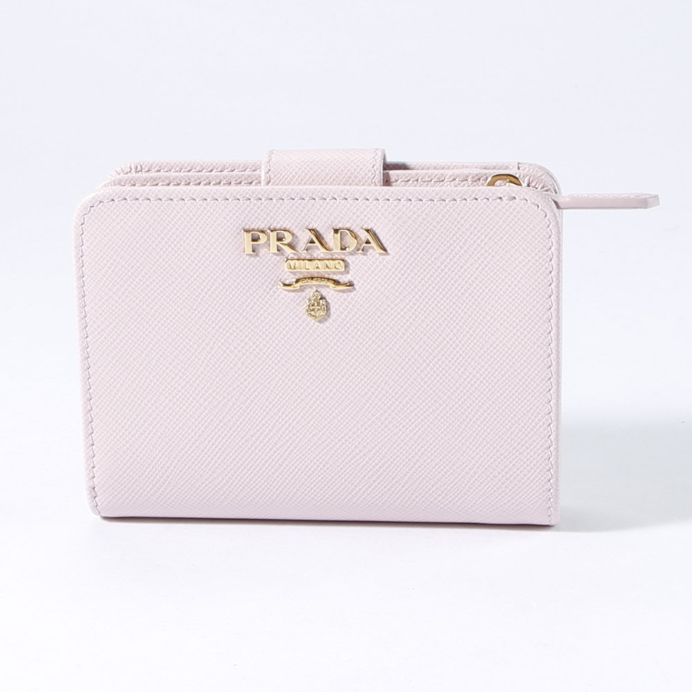 WEB限定価格】プラダ PRADA 折財布 SAF.MET 小銭入付/ALABASTRO 1ML018