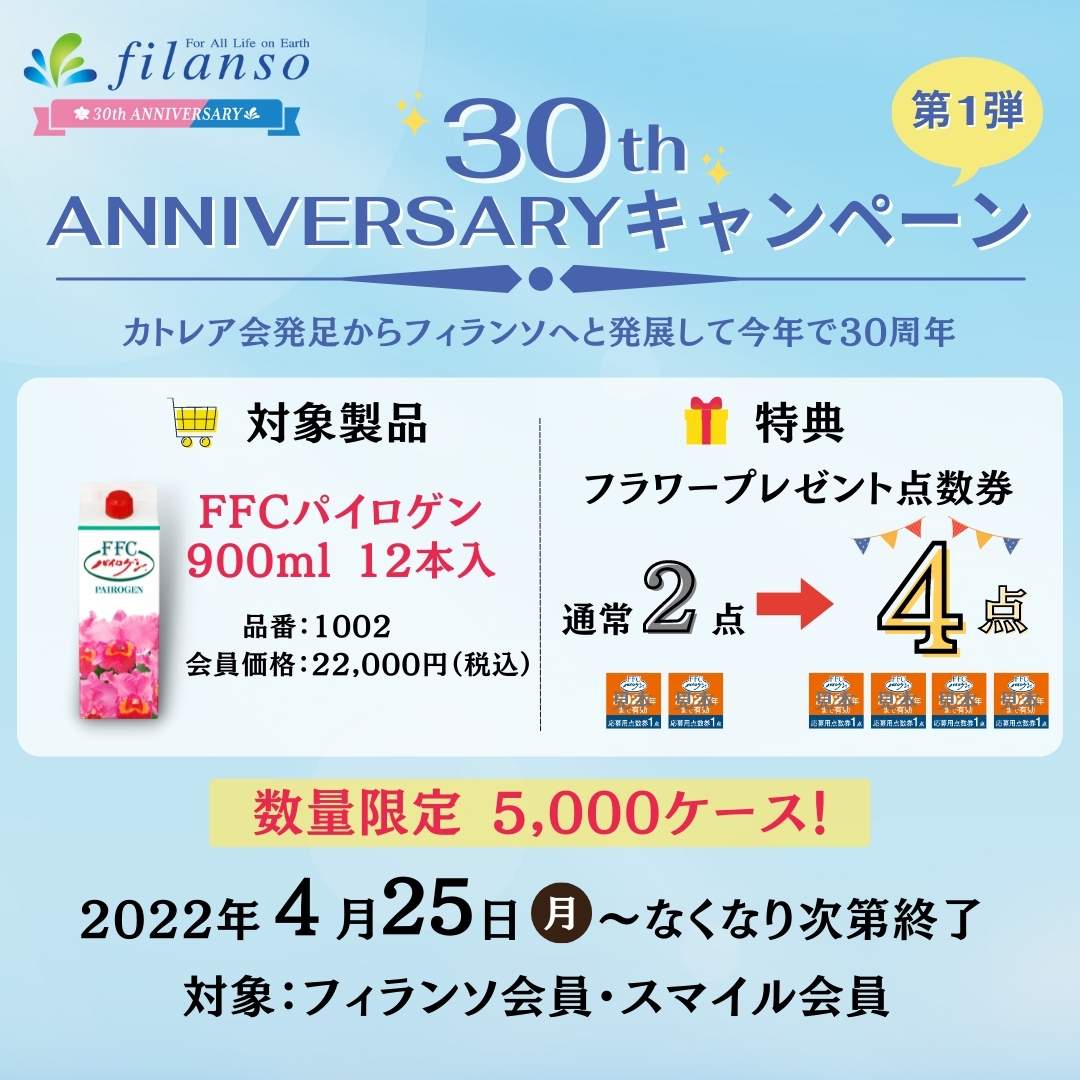 パイロゲン900ml ×6本入 箱未開封 フラワープレゼント応募券入 【公式