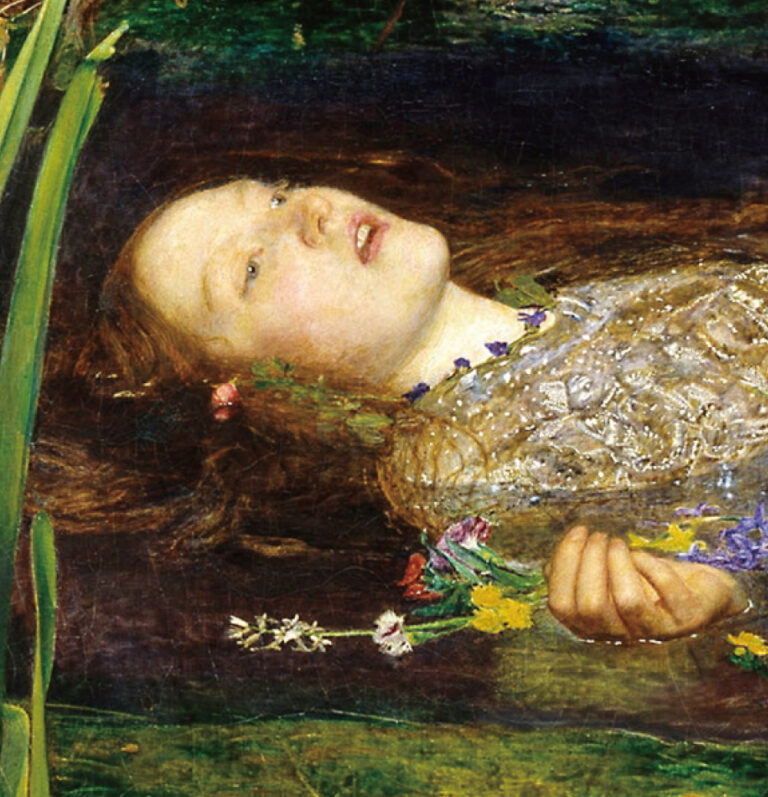 J.E.ミレイ作 オフェーリア A.C.P絵画 テート・ギャラリー 複製画 J.E.