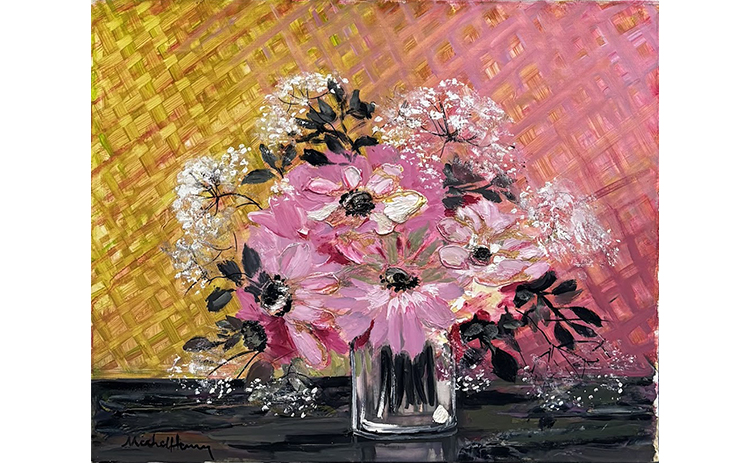 Michel Henry 絵画 水彩画 サイン 額縁 シリアルナンバー 付き Michel