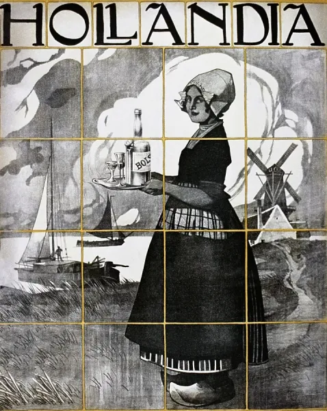 Vintage Dutch Girl Print - Poster Art. Art Prints, Posters