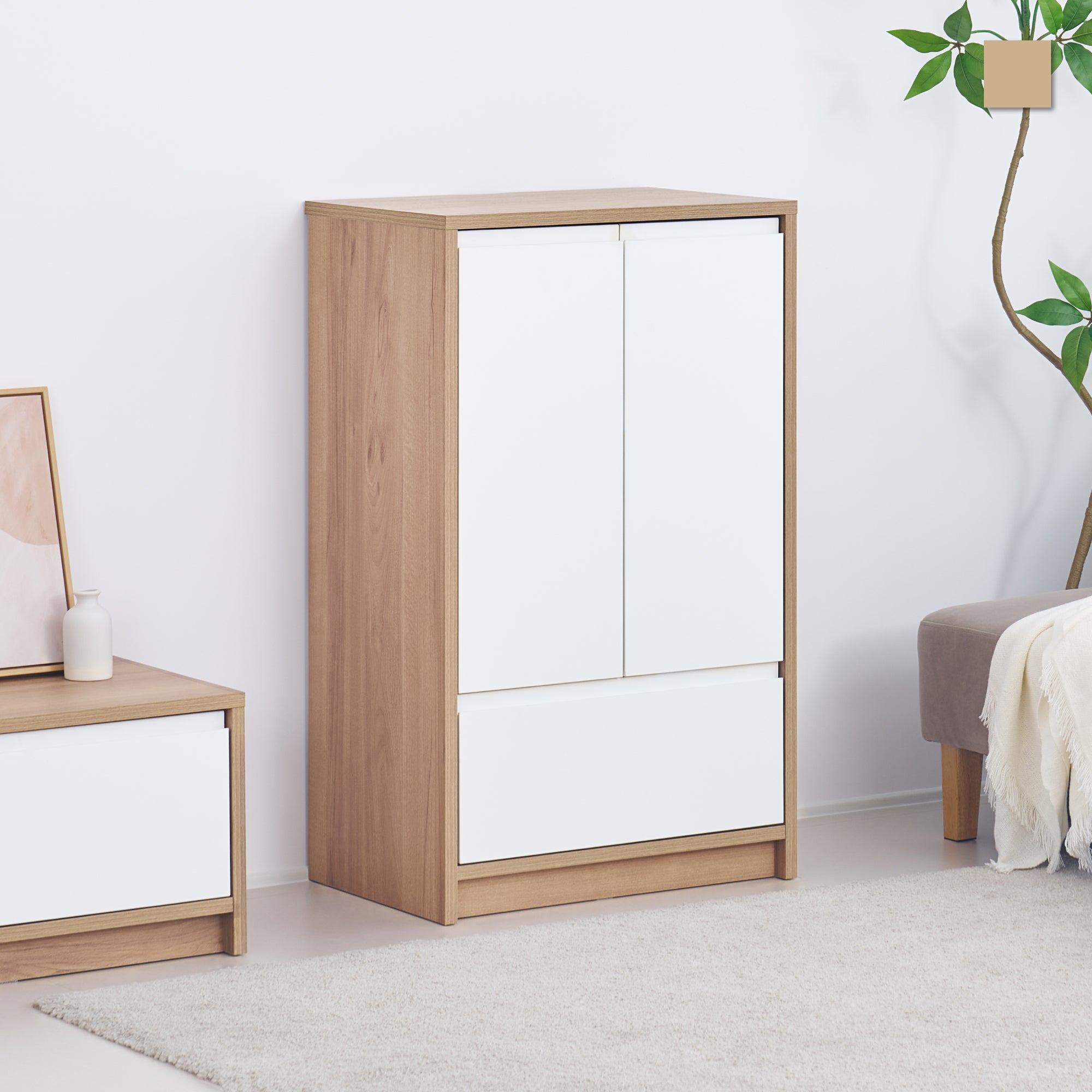 FURANO』富良野民芸 チェスト キャビネット 本棚 飾棚 RWche19