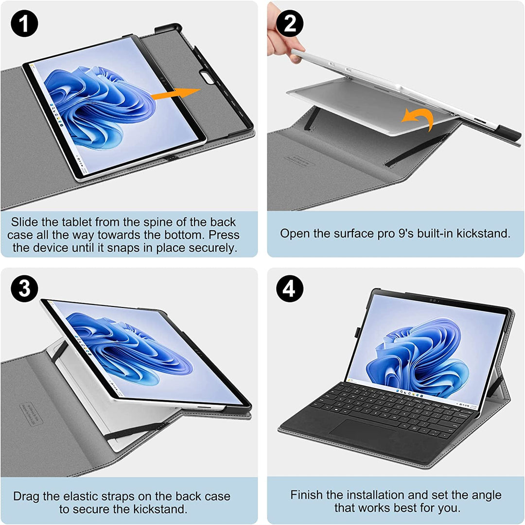 Surface Pro 11/Surface Pro 10/Surface Pro 9 Multi-Angle Viewing
