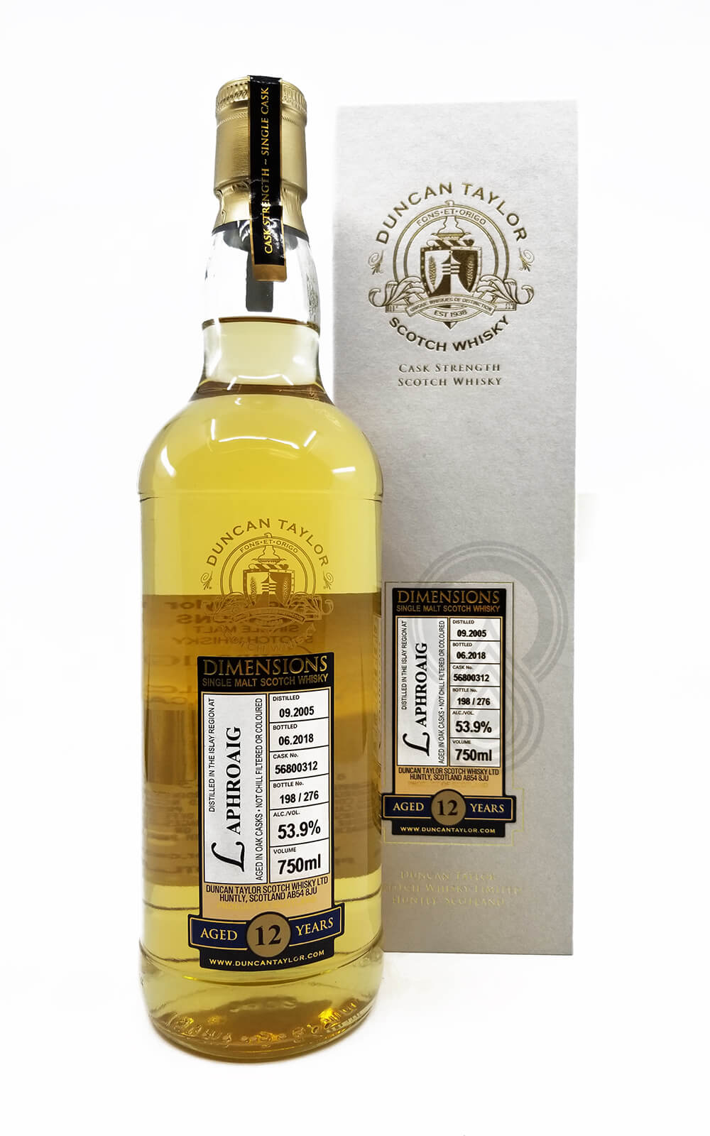 Duncan Taylor Dimensions Laphroaig 12 Year | First Fill Spirits