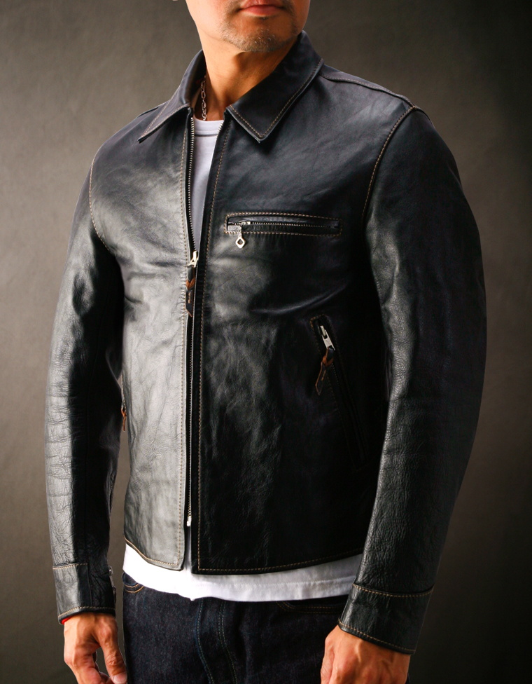 Flat Head】フラットヘッド 馬革 シングルライダース 42 日本製