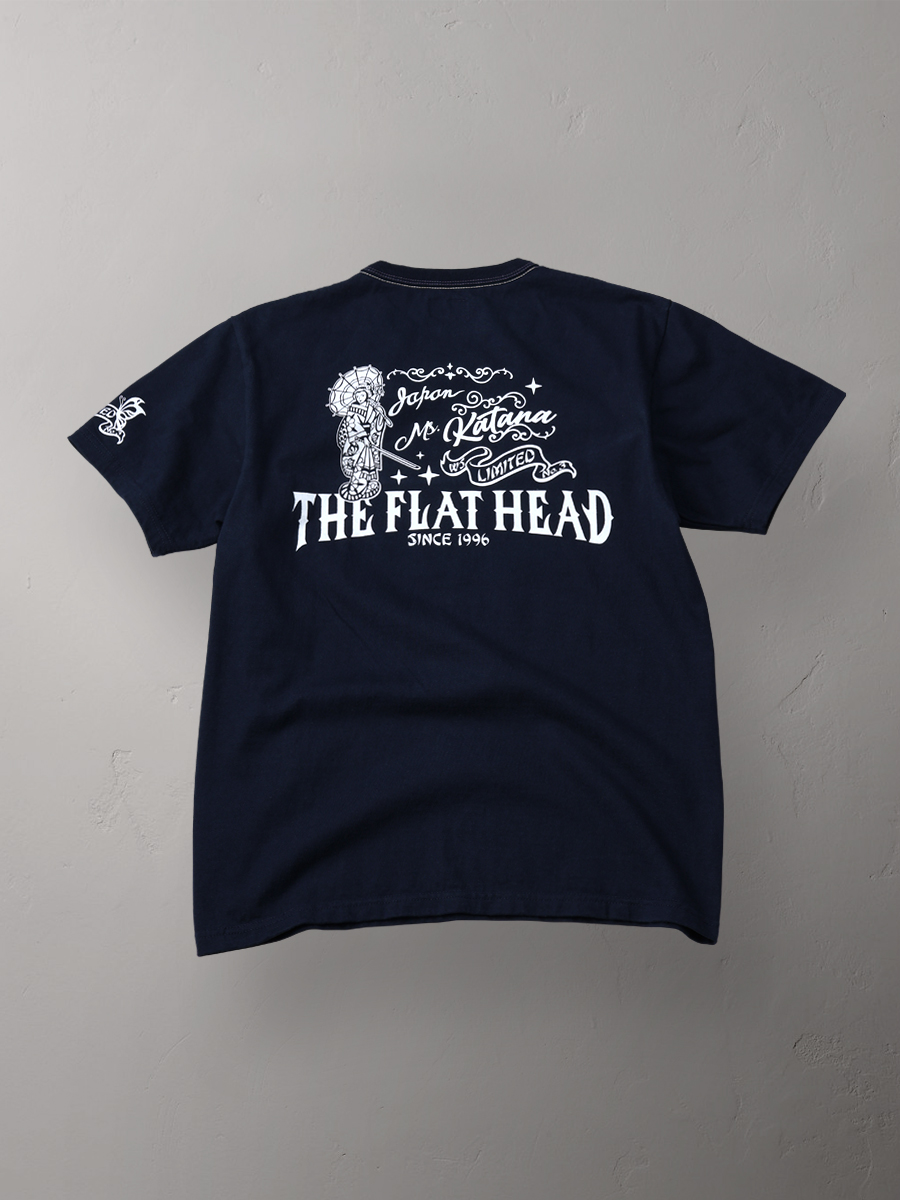 ウェブショップ限定 3本針の1本外し Tシャツ FN-THC-040 | THE FLAT HEAD