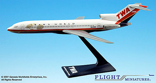 1/200 TWA B727ディスプレイモデル 1/200 TWA B727ディスプレイモデル
