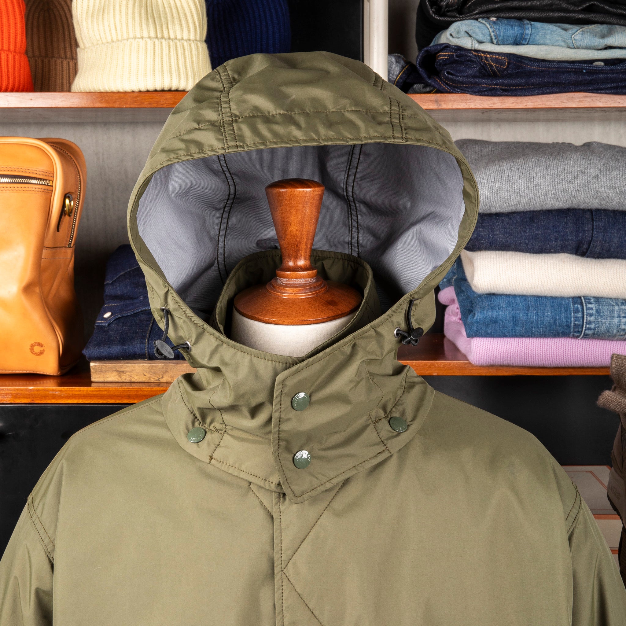 Engineered Garments Wind Breaker 3L Nylon Olive – Frans Boone Store