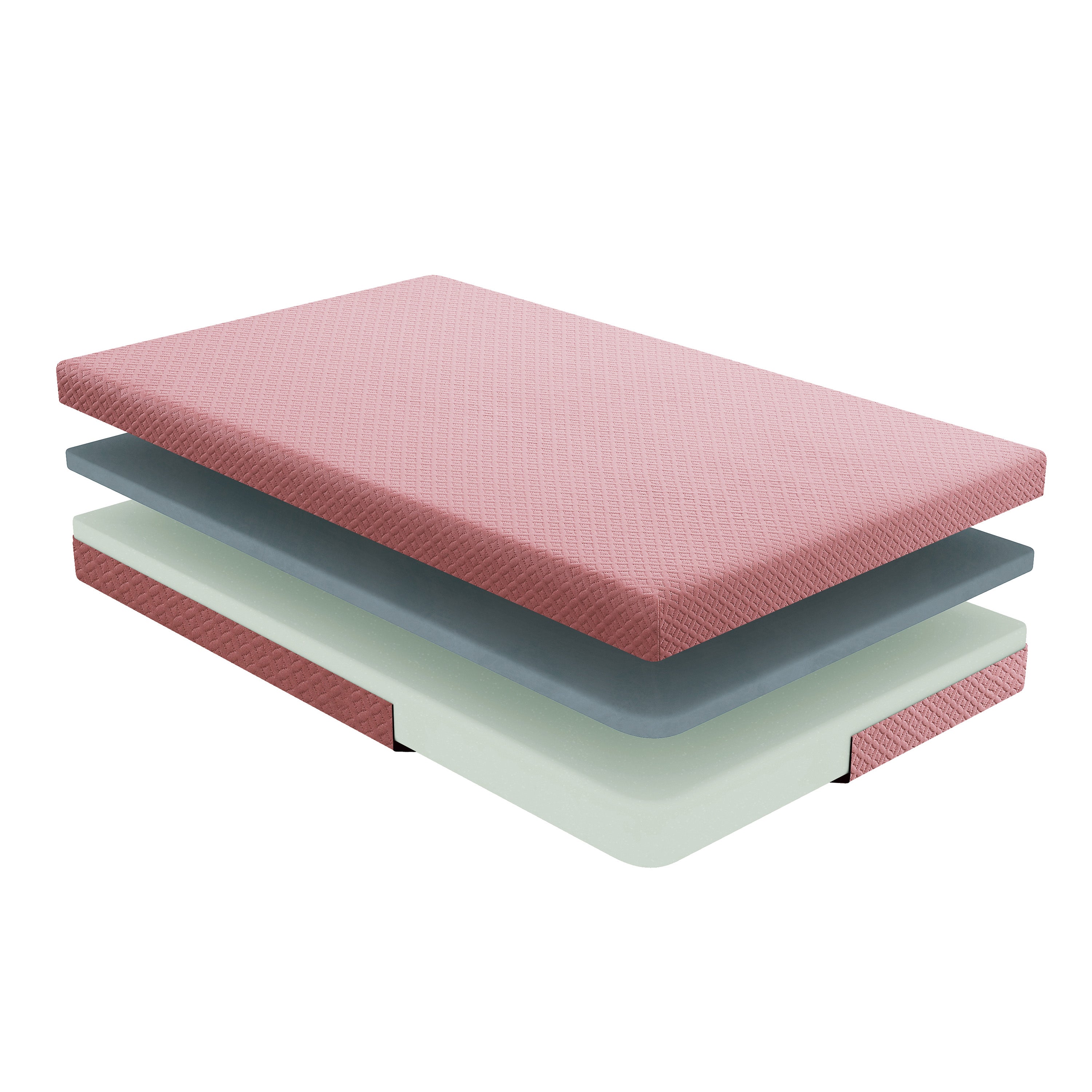 Lay 7-Inch Gel-Infused Memory Foam Mattress Pink - Fremont & Park