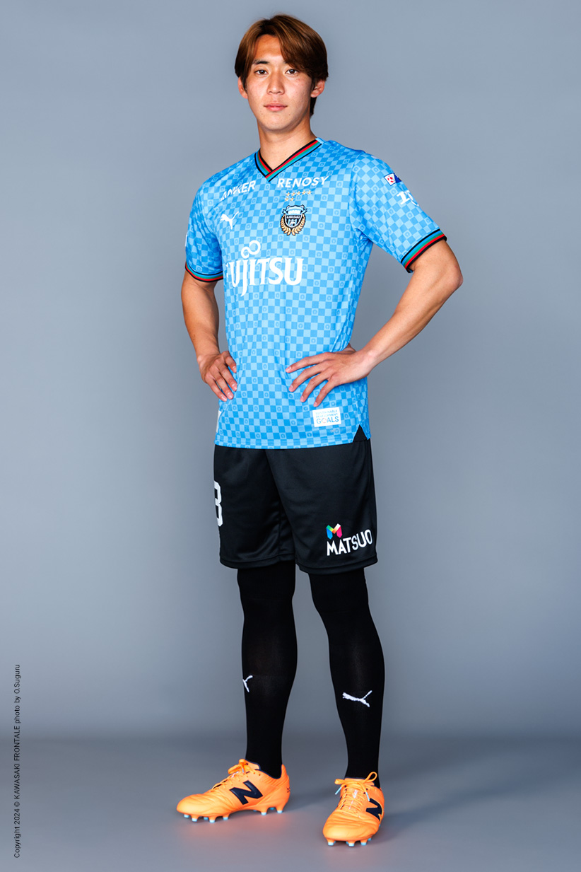 DF13/三浦 颯太選手 | 選手・スタッフプロフィール2024 : KAWASAKI