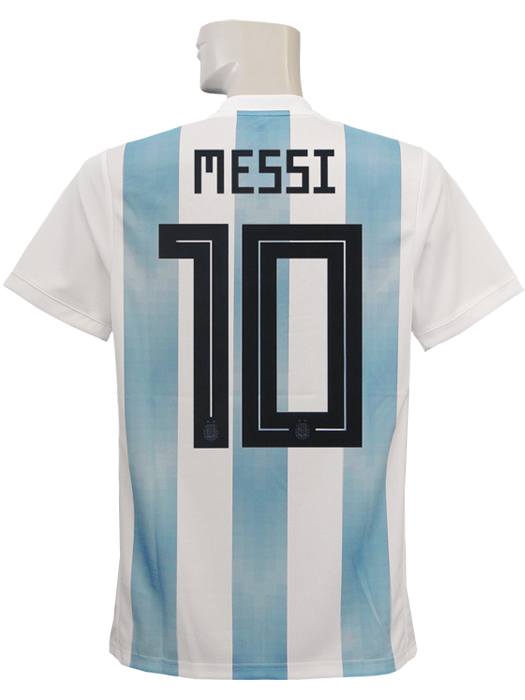 アルゼンチン代表 19番 メッシ ユニフォーム 4XO 水色 白 adidas
