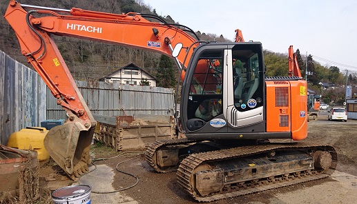 本日レンタル出庫！ZAXIS135US－3 油圧ショベル 富士岡山