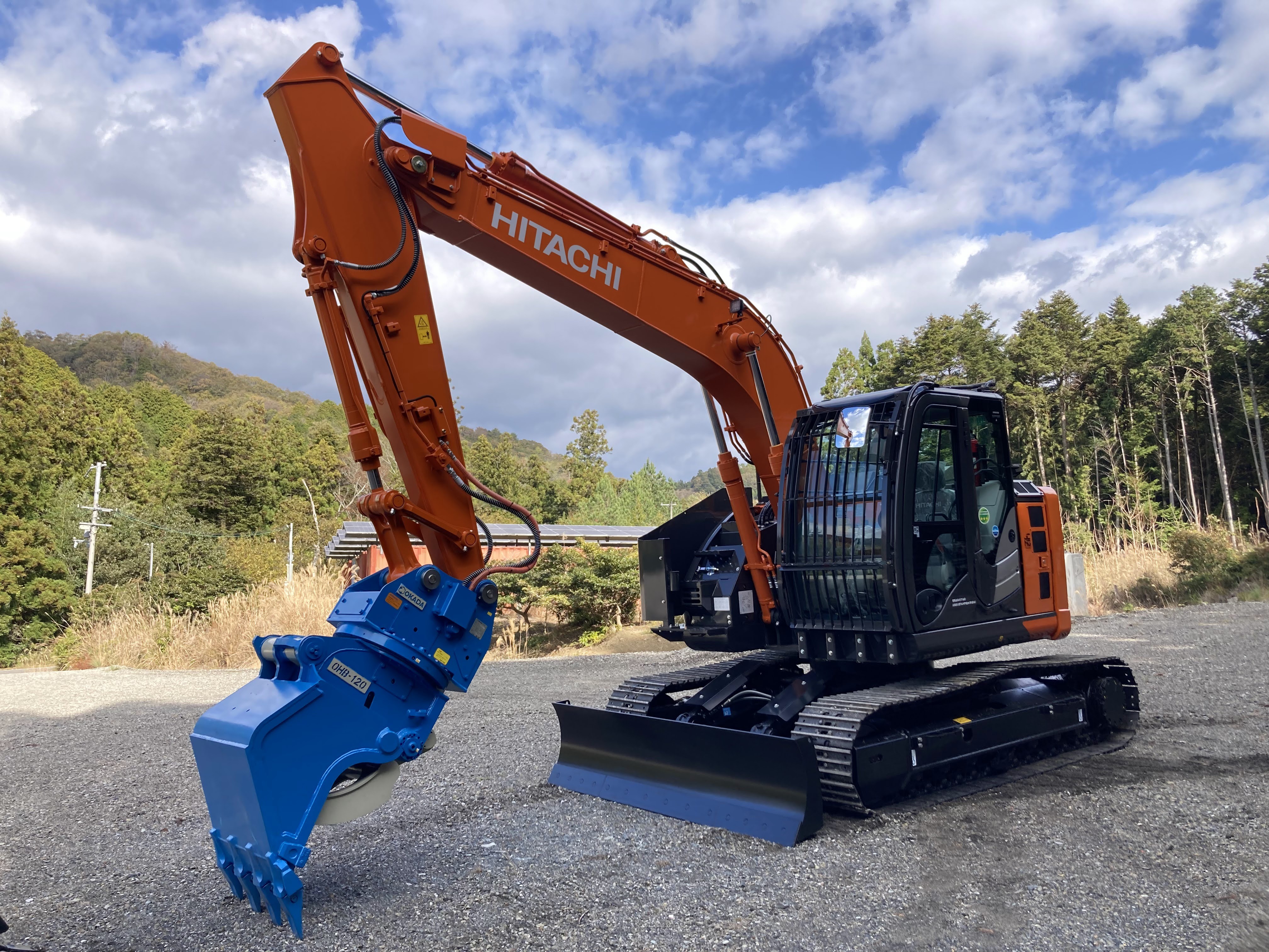 新車納入実績】ZX135US-6GP+OHB-120◇富士岡山運搬機・岡山・津山・新