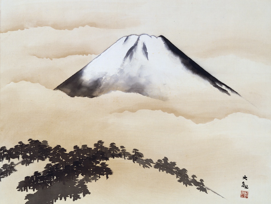 ◇横山大観◇暮峰◇肉筆◇日本画◇絹本◇横山美代子