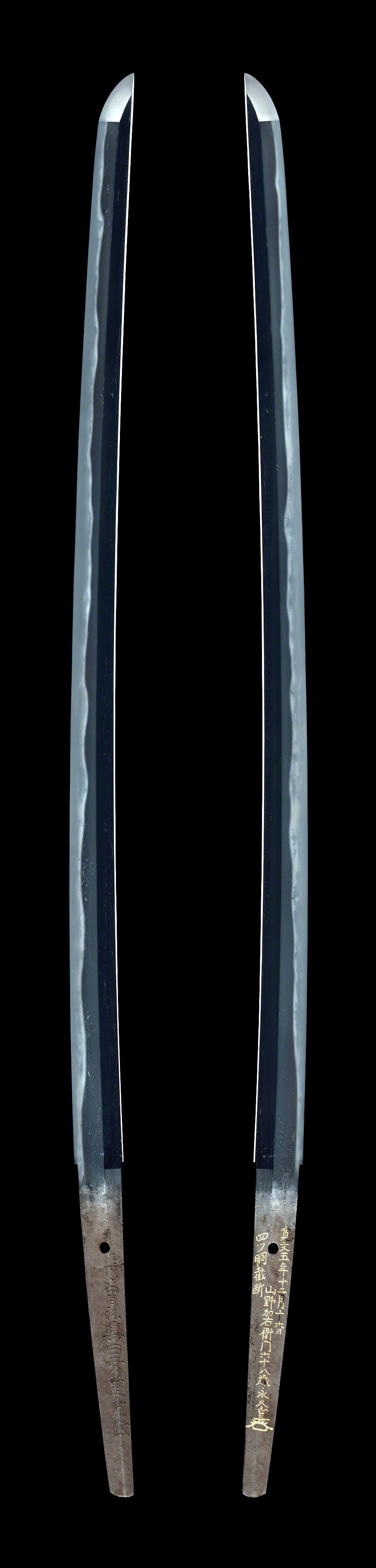 刀 銘 長曽祢興里入道乕徹／（金象嵌）寛文五年十二月十六日 山野加右
