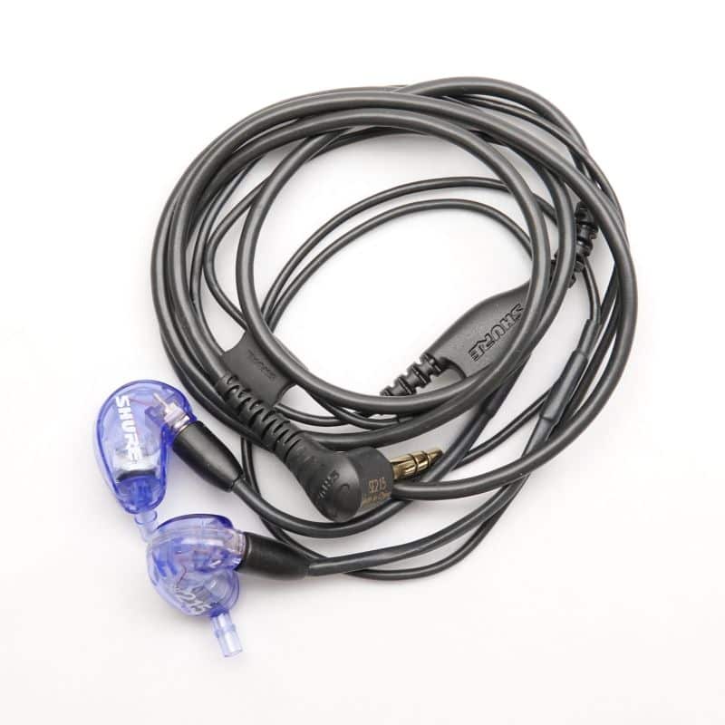 SHURE SE215-PL-A 紫（箱無し・ポーチ有り） SHURE SE215SPE-PL-A