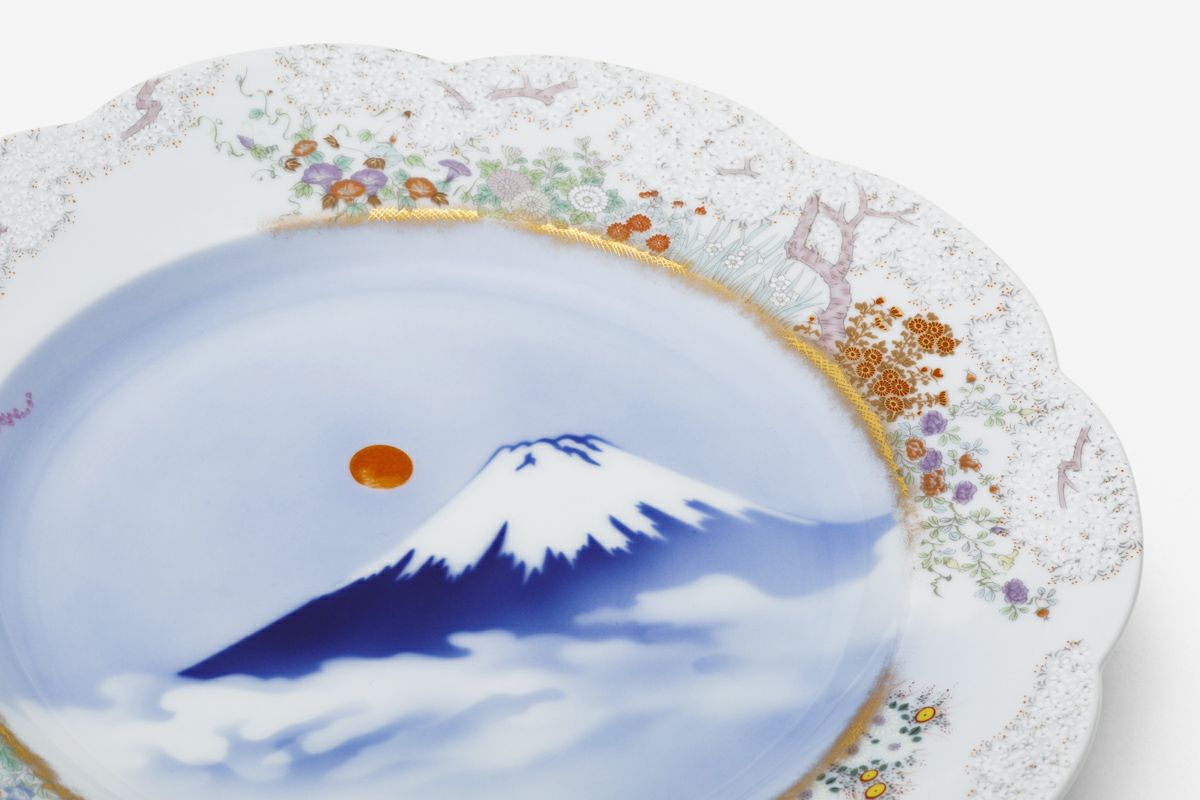 深川製磁桜富士取り皿⑤ 深川製磁桜富士取り皿⑤ 深川製磁桜富士取り皿⑤