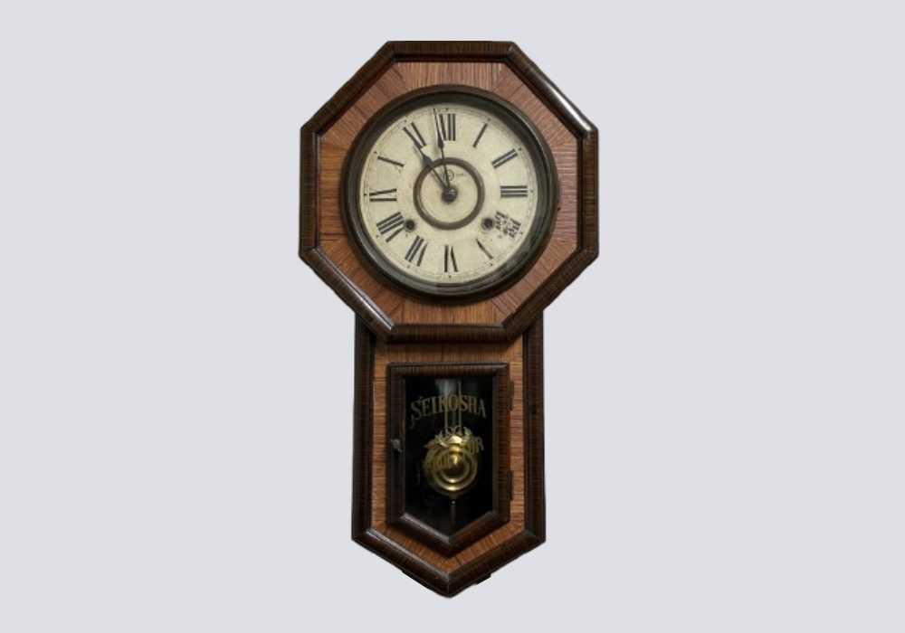 精工舎 SEIKOSHA 掛け時計 柱時計 八角 ゼンマイ時計 【公式通販】