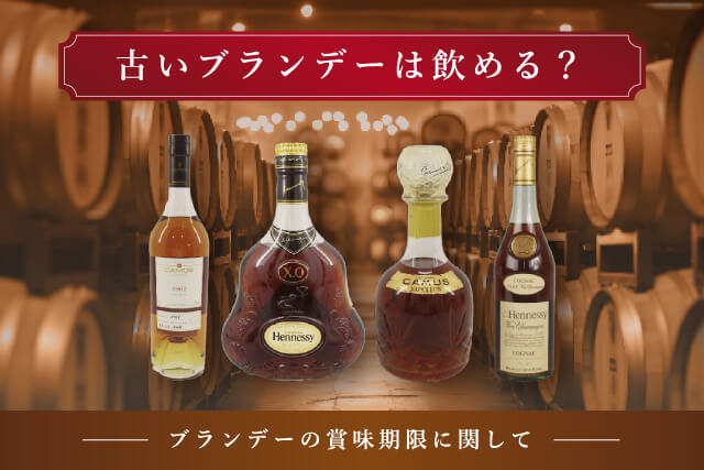 古いブランデーは飲める？ブランデーの消費期限・賞味期限について解説