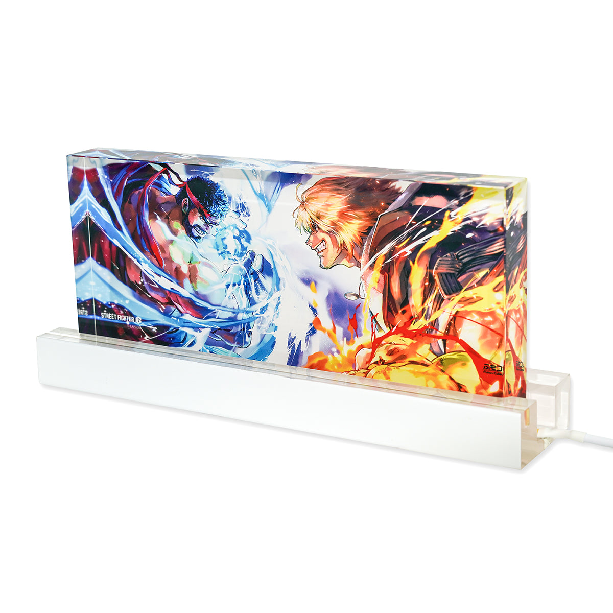 ふもコレ × STREET FIGHTER 6 LEDスタンド付きアクリルブロック リュウ