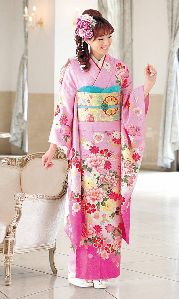 京友禅振袖・桃色・ピンク┃格安お得振袖【菊京屋】