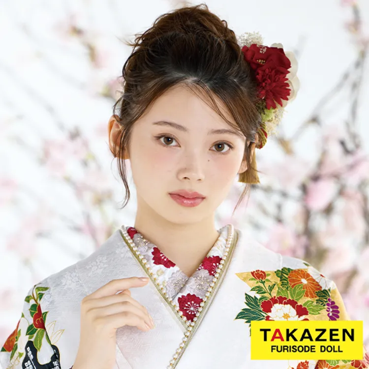 正統派古典 ワインレッド/エンジ/白 菊柄 大人っぽい 華やか 清楚 東京