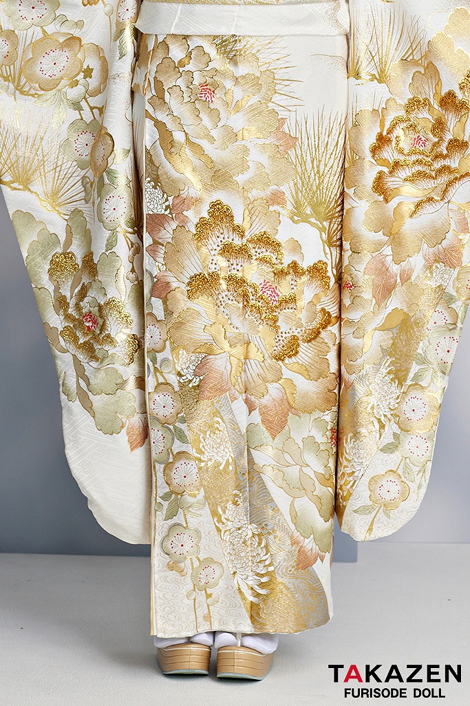 振袖 金駒刺繍 古典柄 豪華金彩 素敵なデザイン 正絹 AK-5440 509z39☆