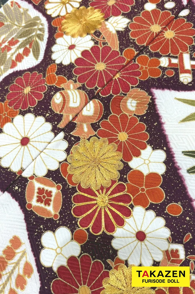 プレミアム古典 青柳/最高級金駒繍絞り手描友禅 白/赤 菊柄 高級振袖