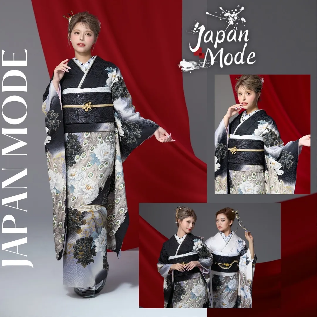 新作振袖✨✨渋くてかっこいいジャパンモード振袖ご紹介💜｜成⼈式の