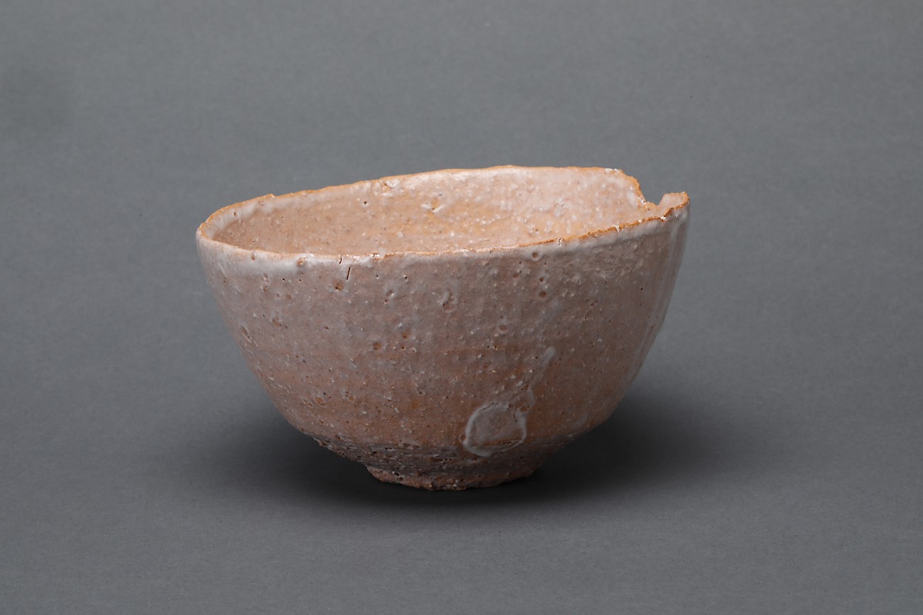 萩焼 清水啓功 萩上手物粉引 小井戸茶碗 共箱 共布 茶道具 抹茶碗 美品