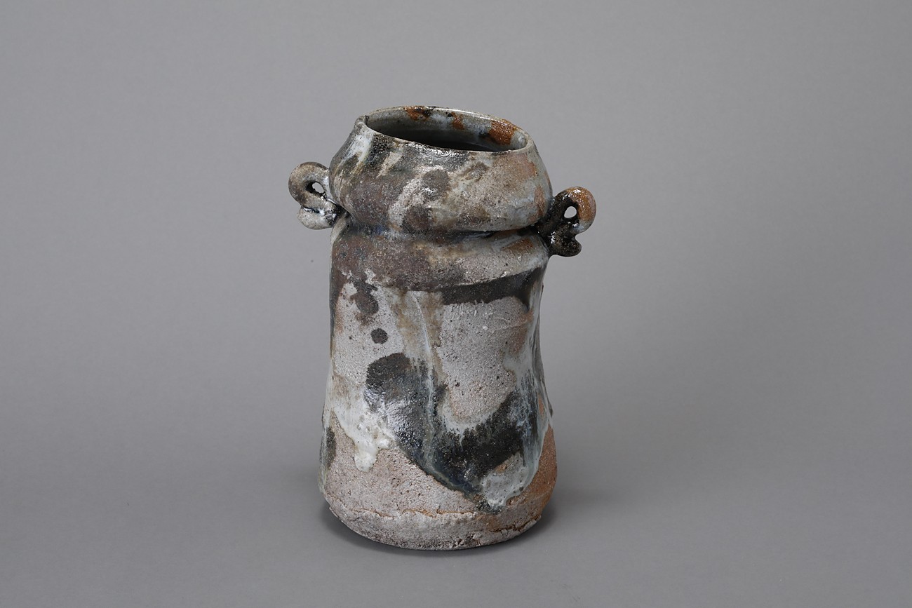 江戸初期 朝鮮唐津 小振 花入 花瓶 徳利 朝鮮民芸