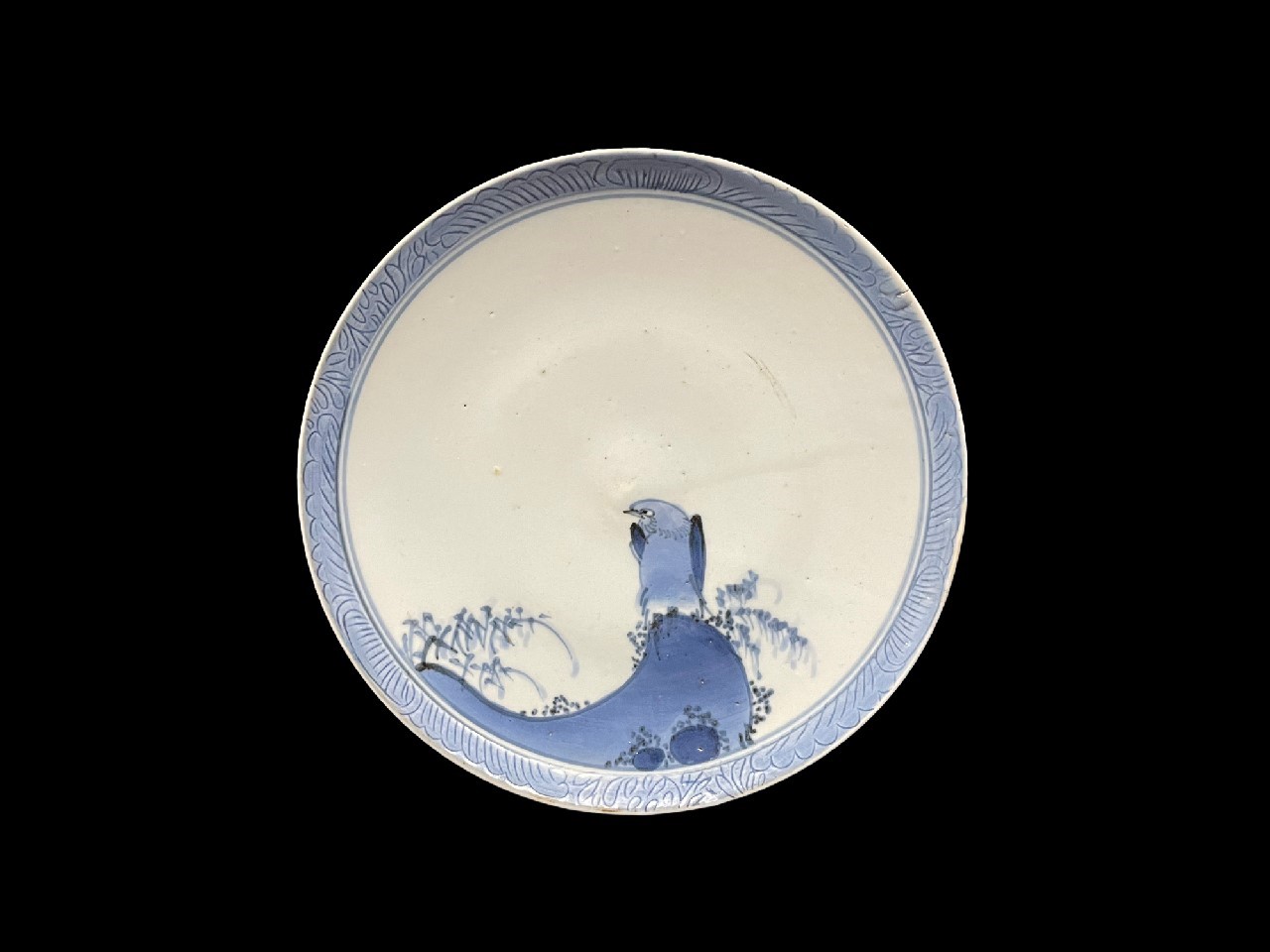 ギャラリー安原 / ご売約 初期伊万里 岩鳥文中皿