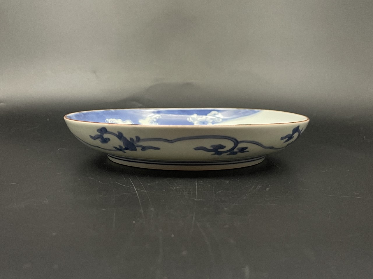 一点モノ‼️】最高級 青柿流皿 大皿 飾り皿 直径約52cm インテリア