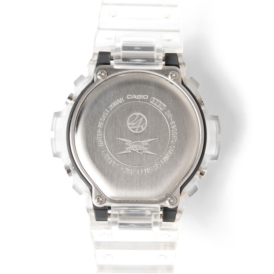 Clear G-Shock DW-6900 The Rampage collaboration for 24karats 15th
