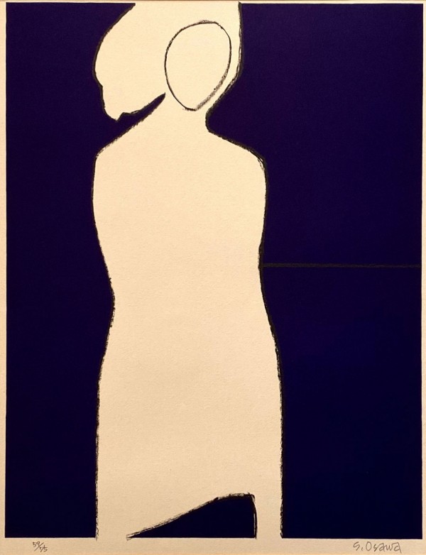 大沢昌助 婦人像 本人直筆裏書あり 人物画 金色フレーム絵画 真作