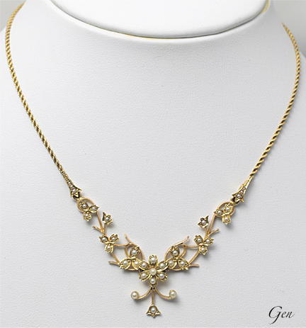 シードパール ネックレス アンティークジュエリー