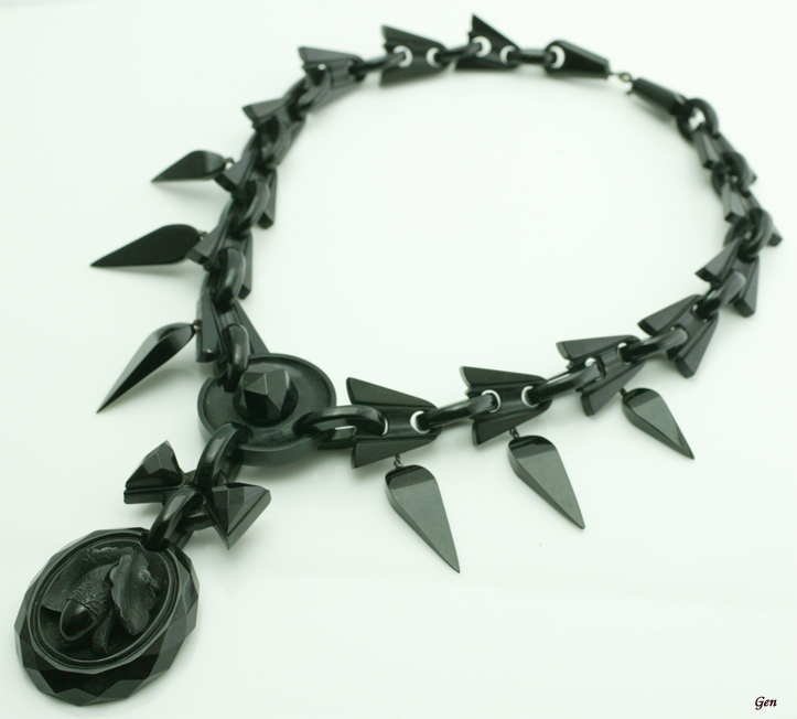 ジェット ネックレス ウィットビージェット ヴィクトリアン