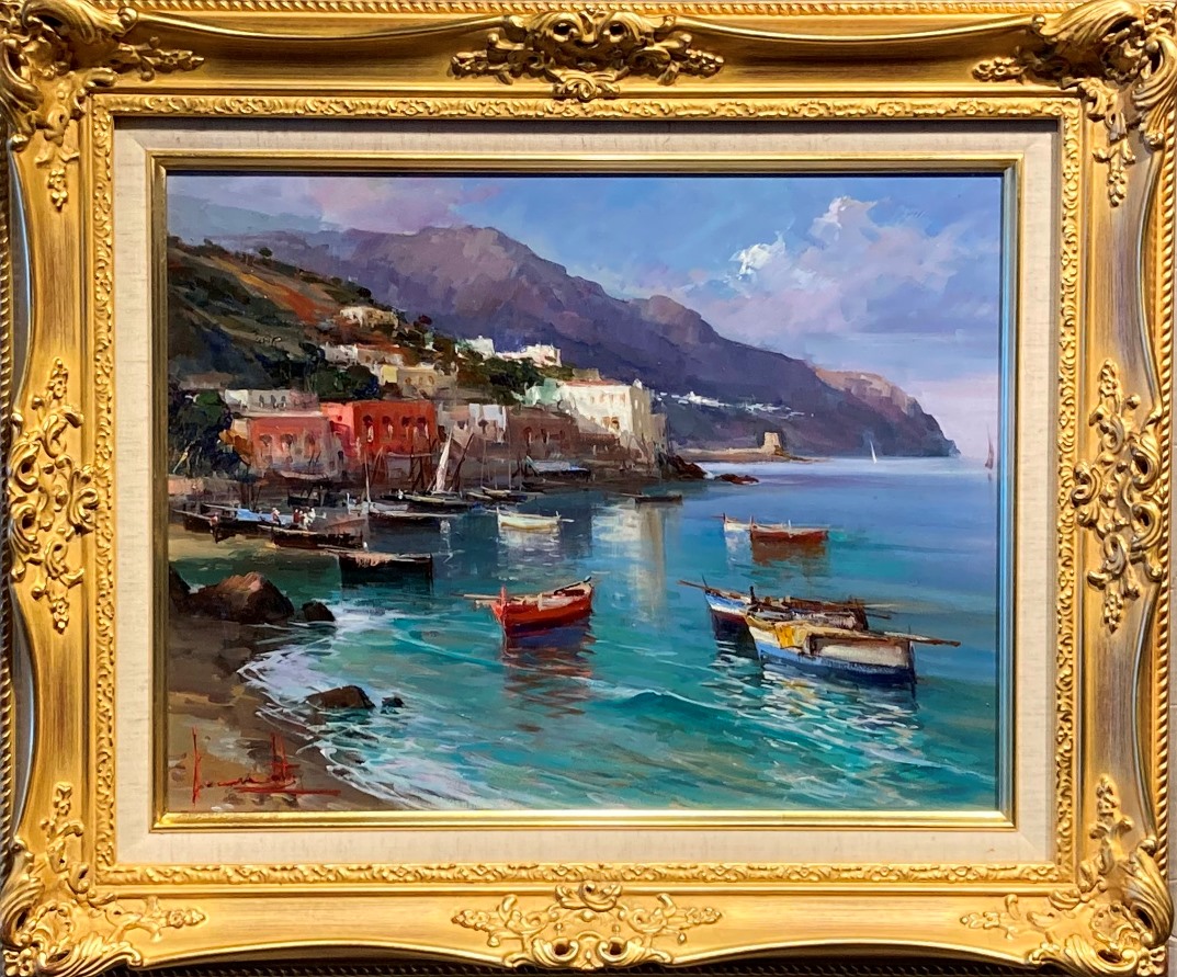 現代洋画家 清水じょうてん 6号アネモネ