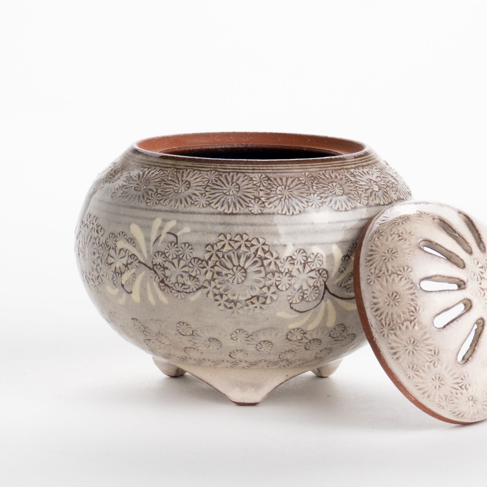 京都 清水焼】香炉 紫三島 陶楽窯｜コトポッター