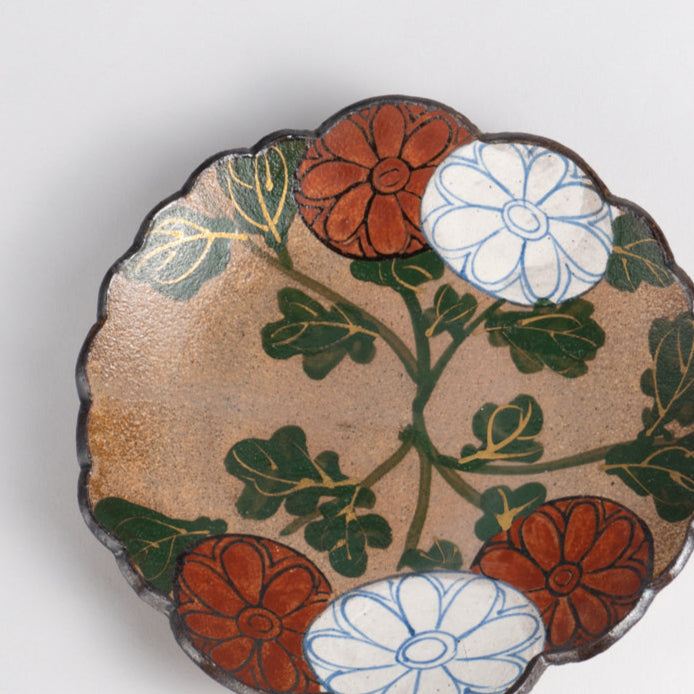 京都 清水焼】俊山窯 銘々皿 乾山写菊｜コトポッター