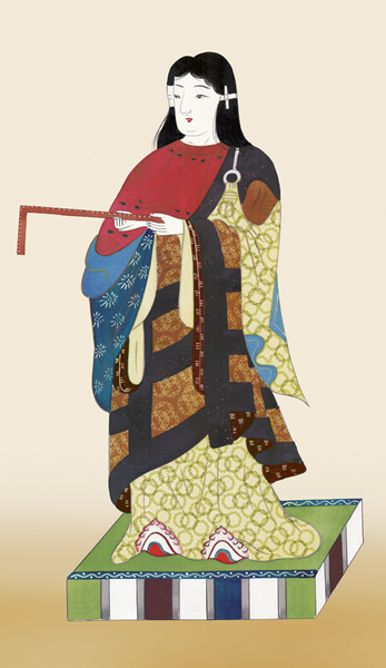 掛け軸 聖徳太子御尊像 田村竹世 尺五