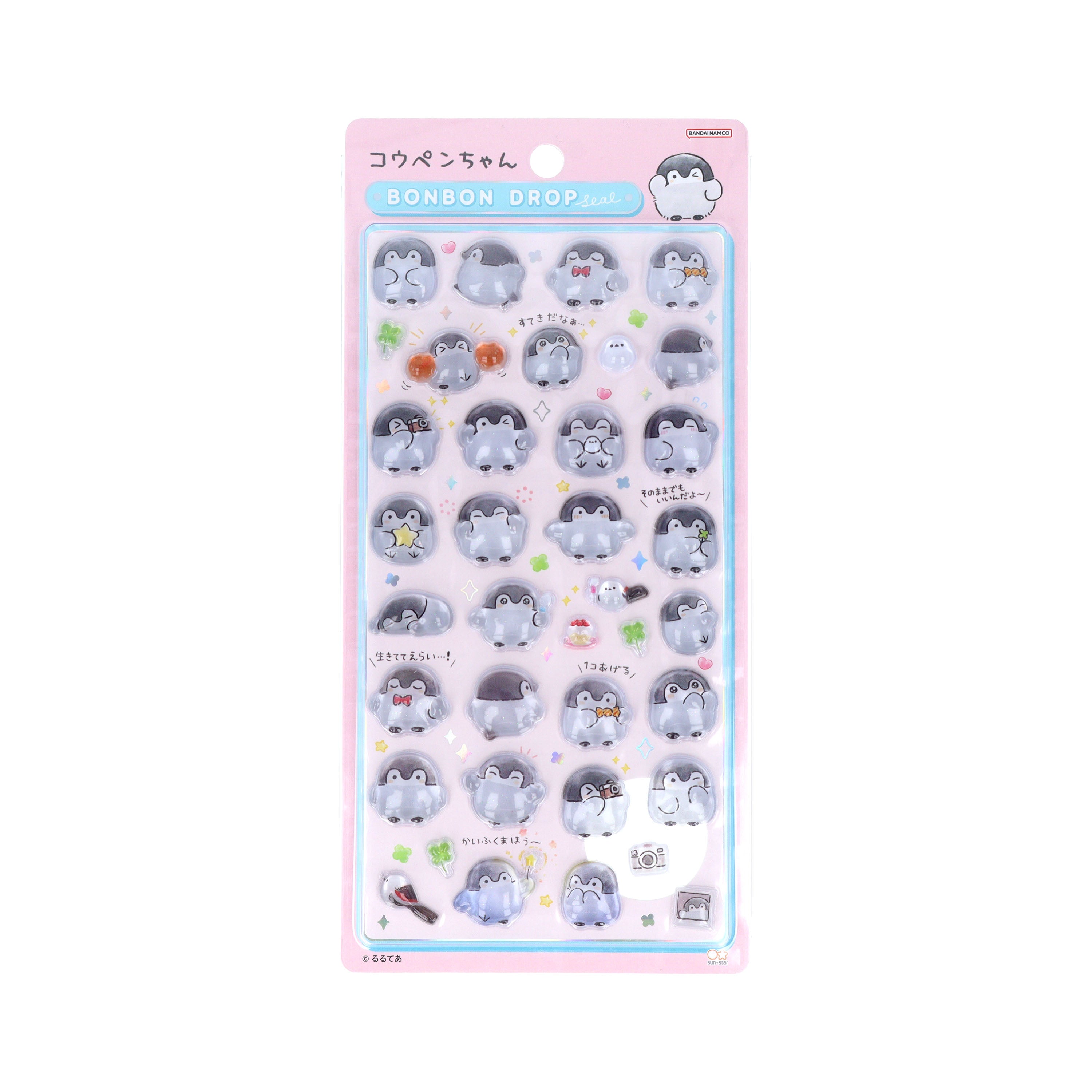 bonbon drop sticker Koupen-chan,코우펜짱,点赞鹅,正能量企鵝 praise