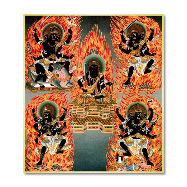 仏画色紙 五大明王 - 香老舗 高野山大師堂