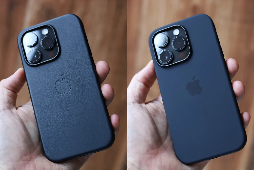 新品純正 iPhone 13 レザーケース・ミッドナイト① APPLE純正