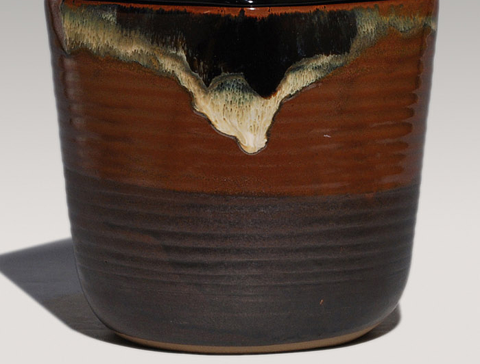 高取焼 初代 鬼丸雪山(造) 菱形水指 | 古美術ささき